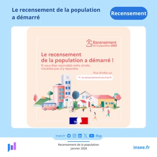 Le recensement de la population 2026 est lancé